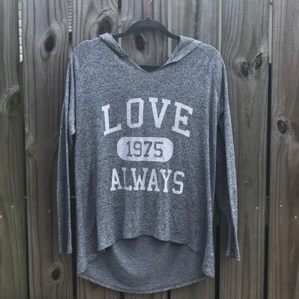 Grey sweatshirt w/ hood